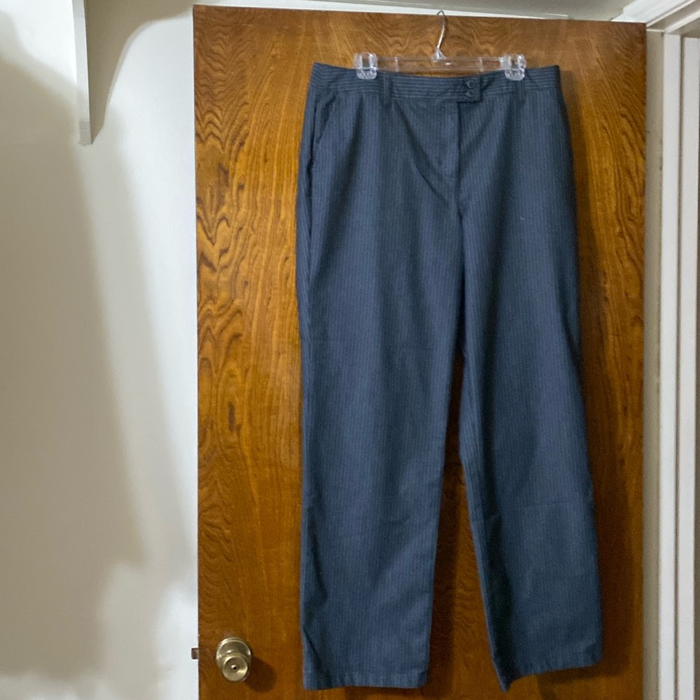 Charter Club / gray pin striped pants / Size 14 /